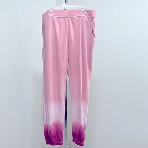 NWT Firefox Blush and Pink Tie-Dye Jogger Pants.